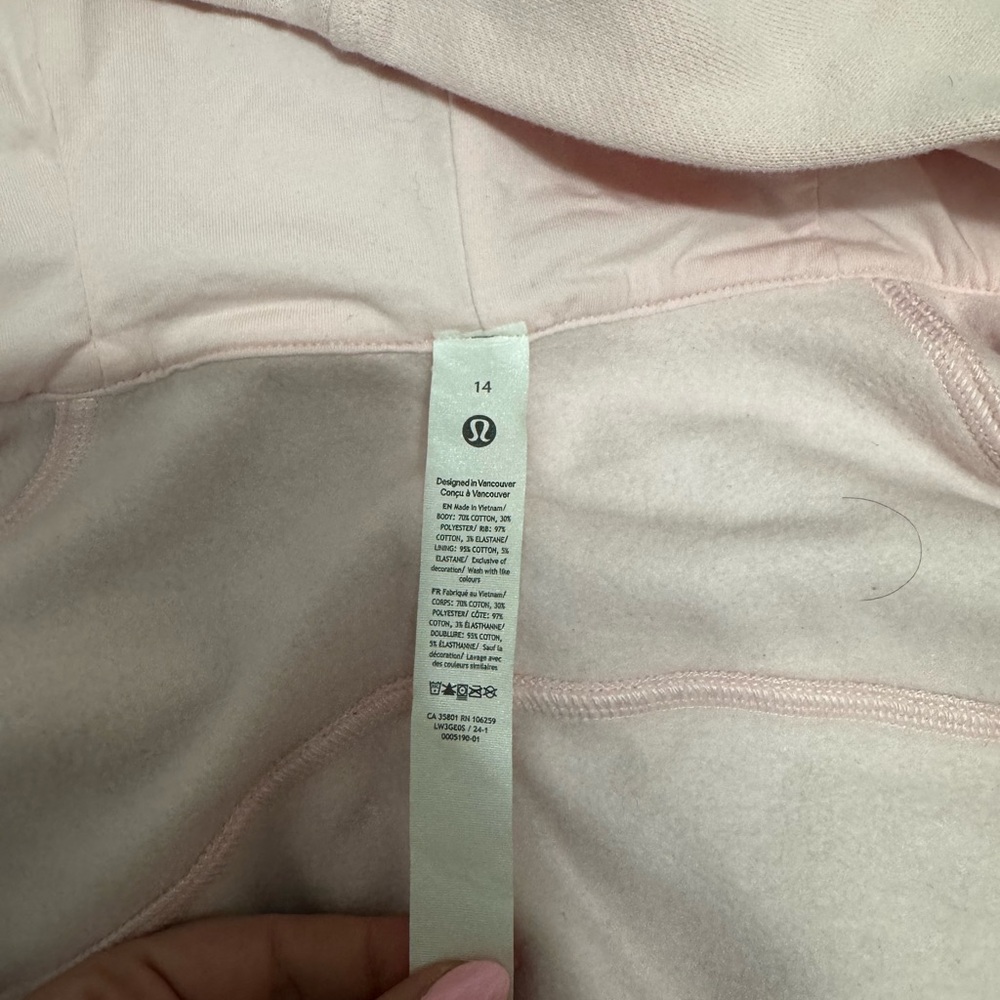 lululemon athletica Light Pink Hoodie with Branded Tag - Picture 2 of 2